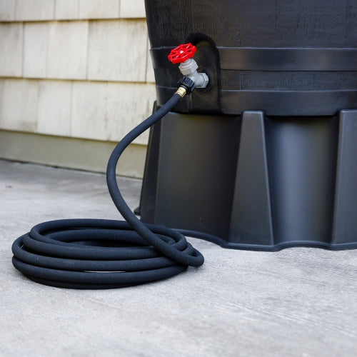 PLASTIC SPIGOT w/LARGE HEX BODY-GRY