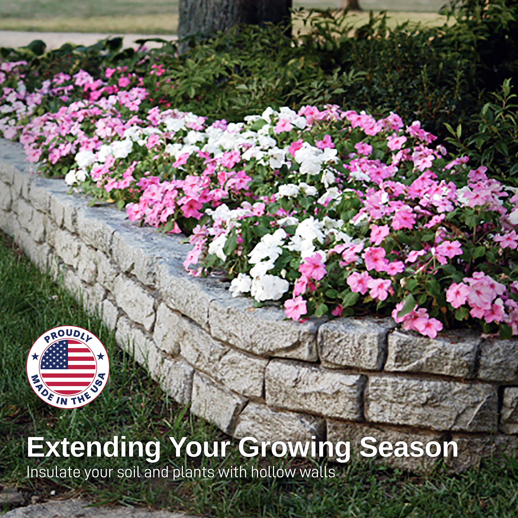 Rock Lock Raised Garden Bed Curved Sections