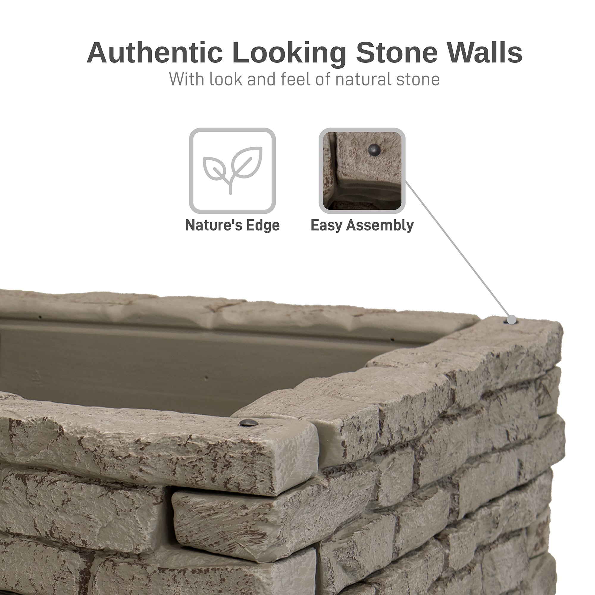 Rock Lock Raised Garden Bed Straight Sections