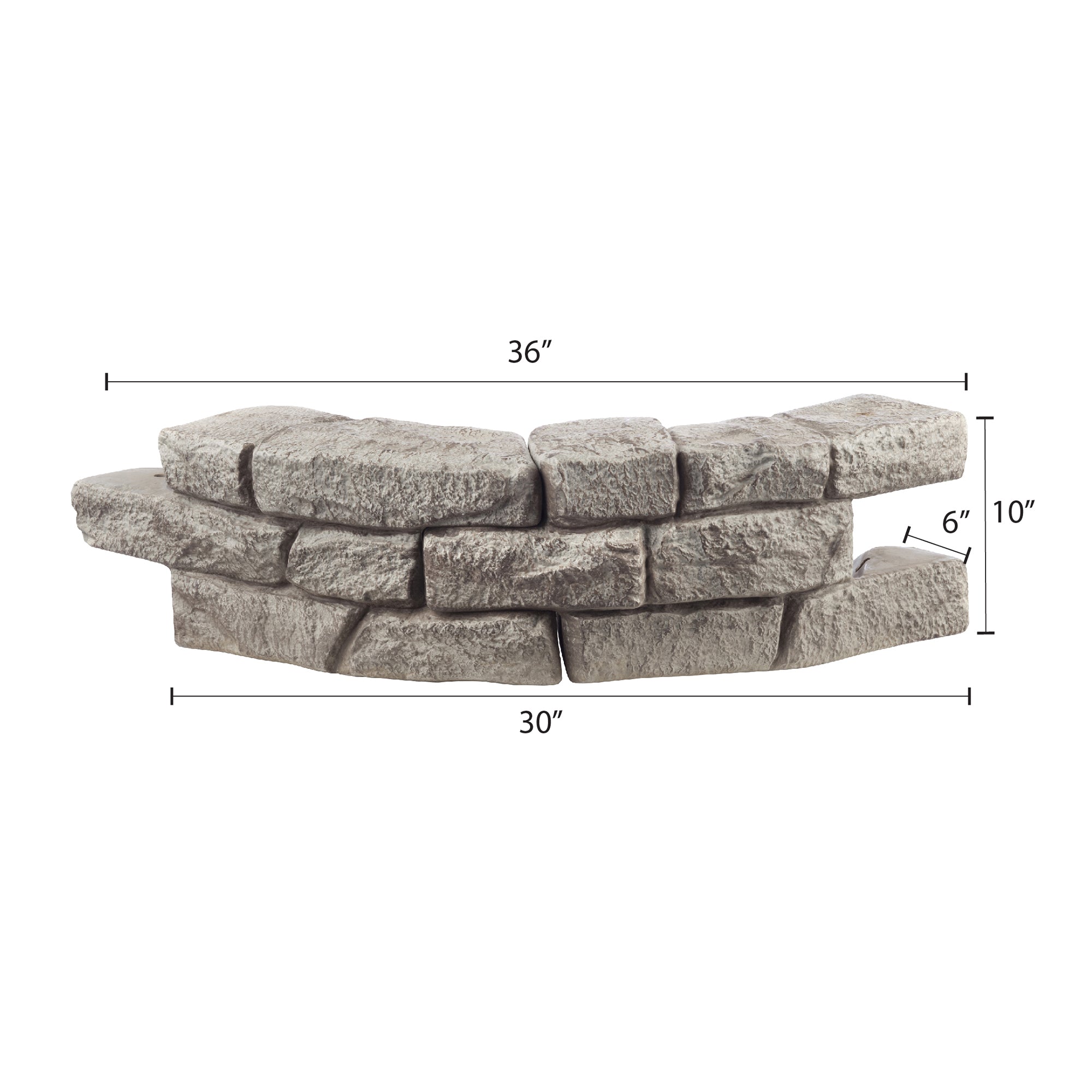 Rock Lock Raised Garden Bed Kit - 48 inch Round, 20 inch High
