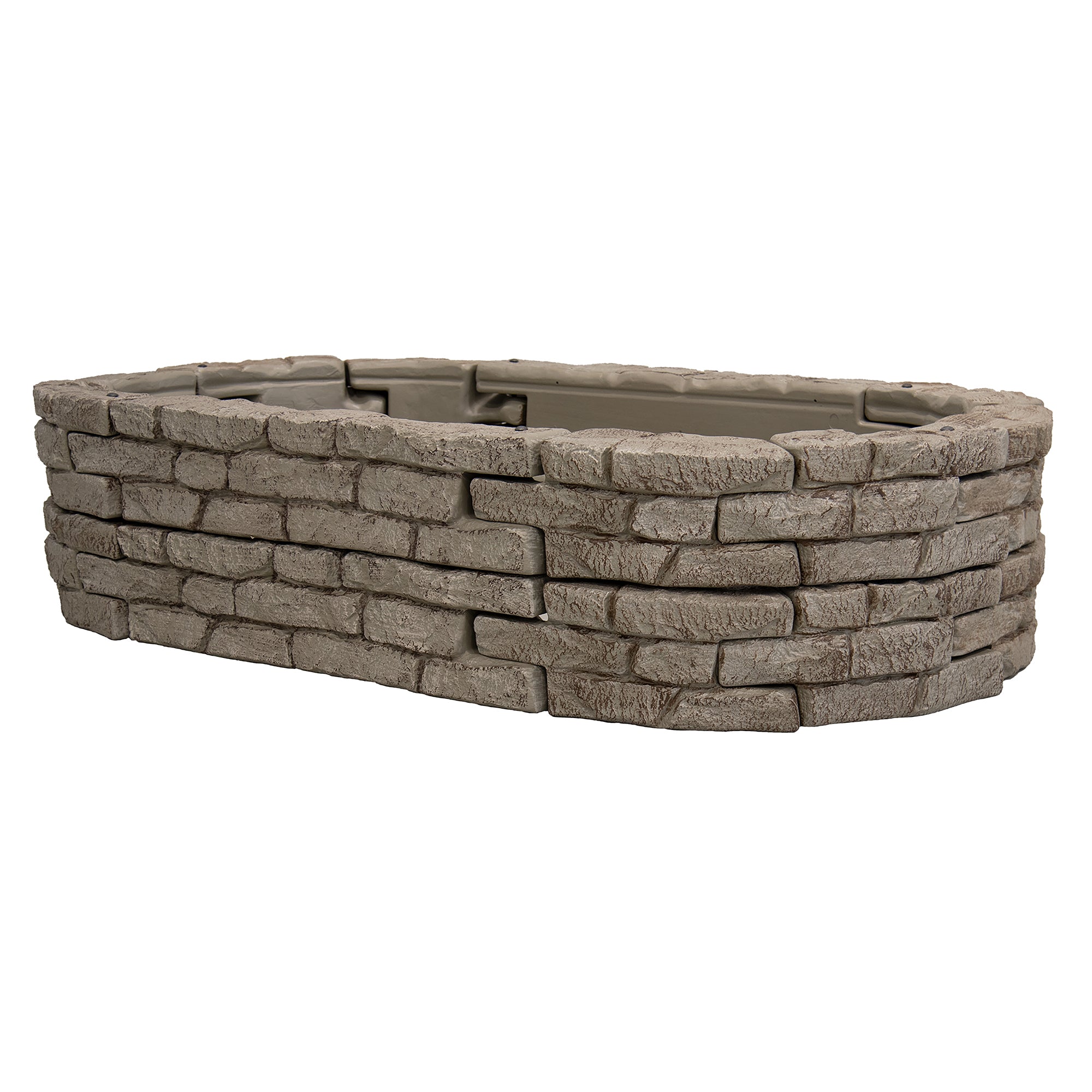 Rock Lock Raised Garden Bed Kit - 8 foot Oval, 20 inch High