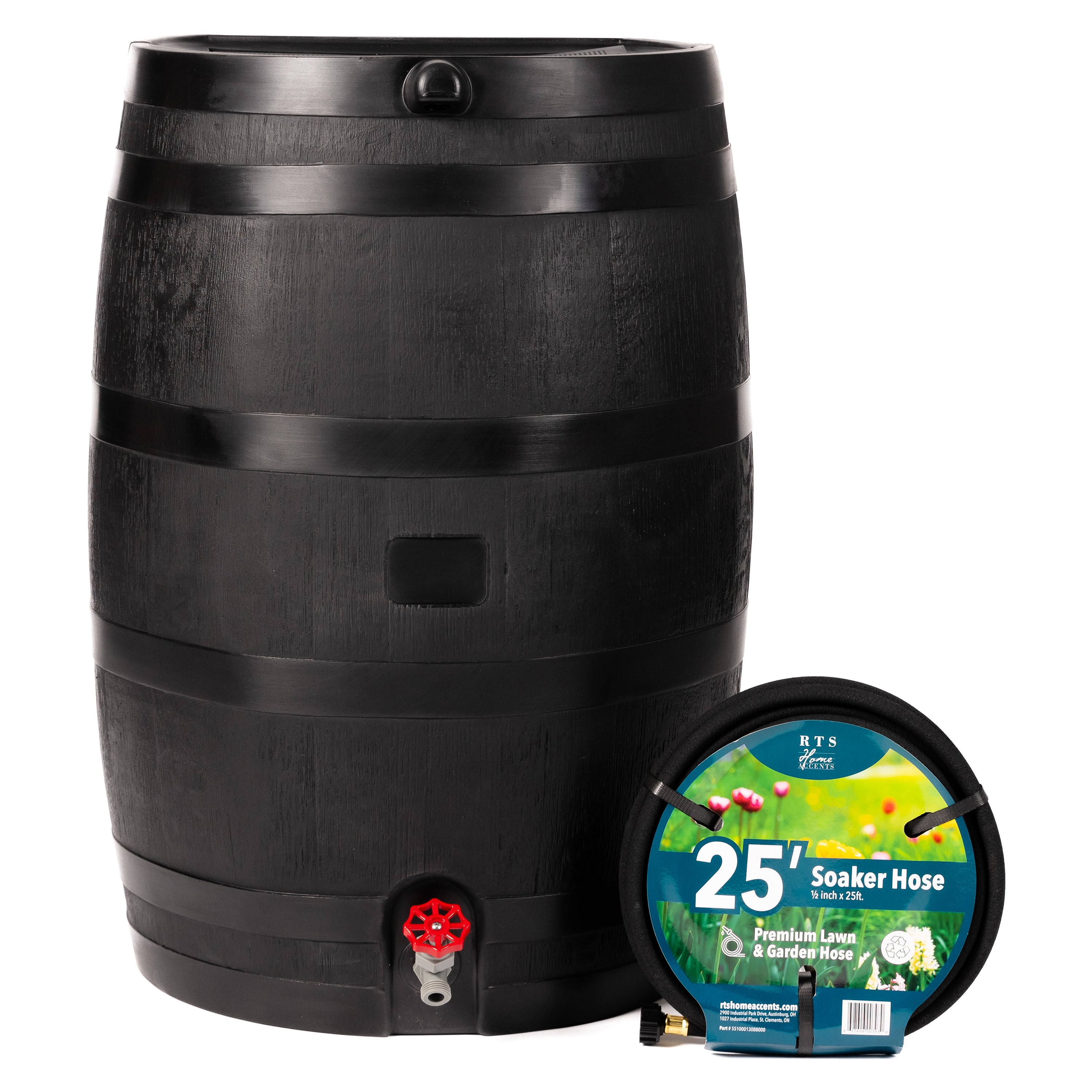 ECO 50 Gallon Rain Barrel with Soaker Hose