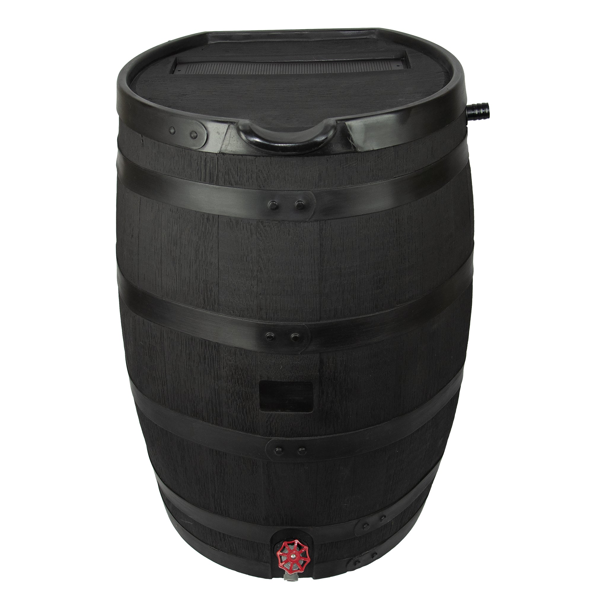 55 Gallon Premium Eco Flat Back Rain Barrel with Removable Lid