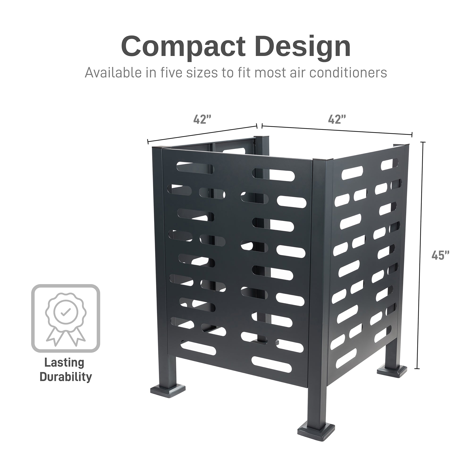 Premium Aluminum Air Conditioner Planter Screen Extra Extra Large 42x42x45 inch