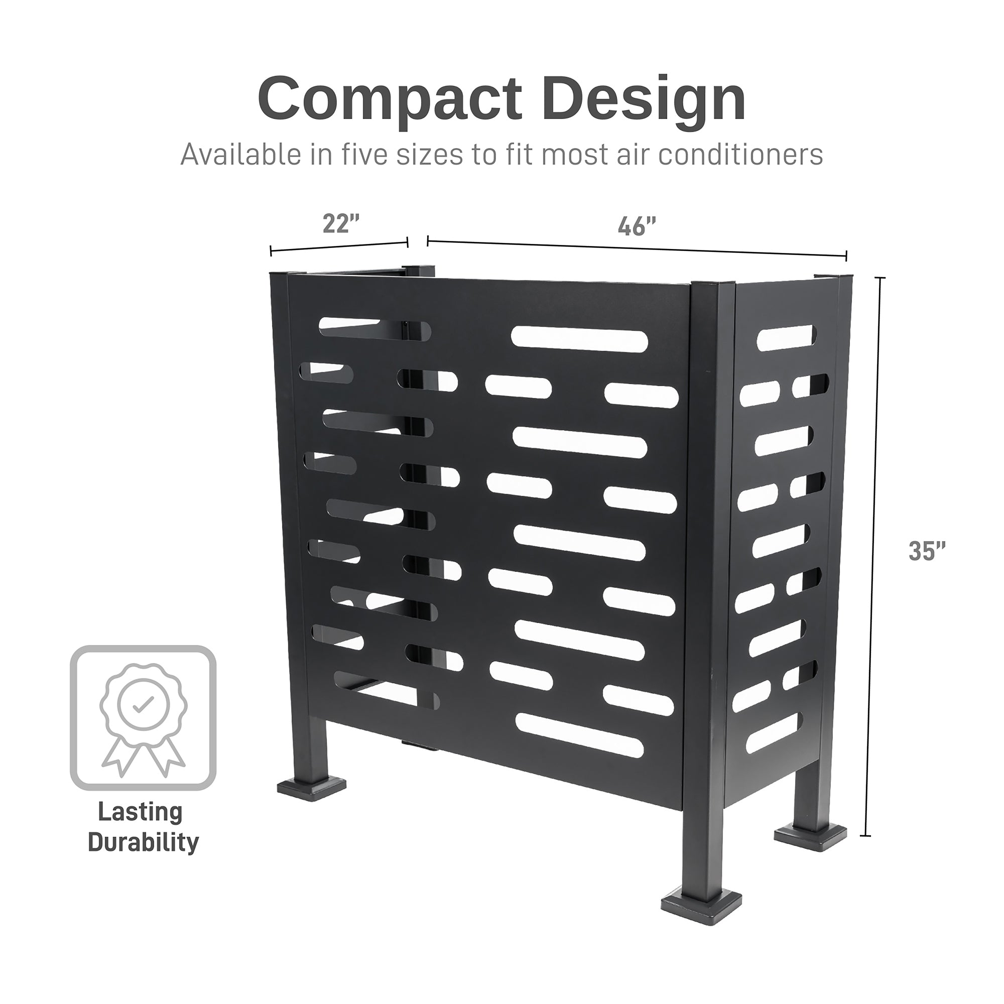 Premium Aluminum Air Conditioner Planter Screen Medium 46x22x35 inch