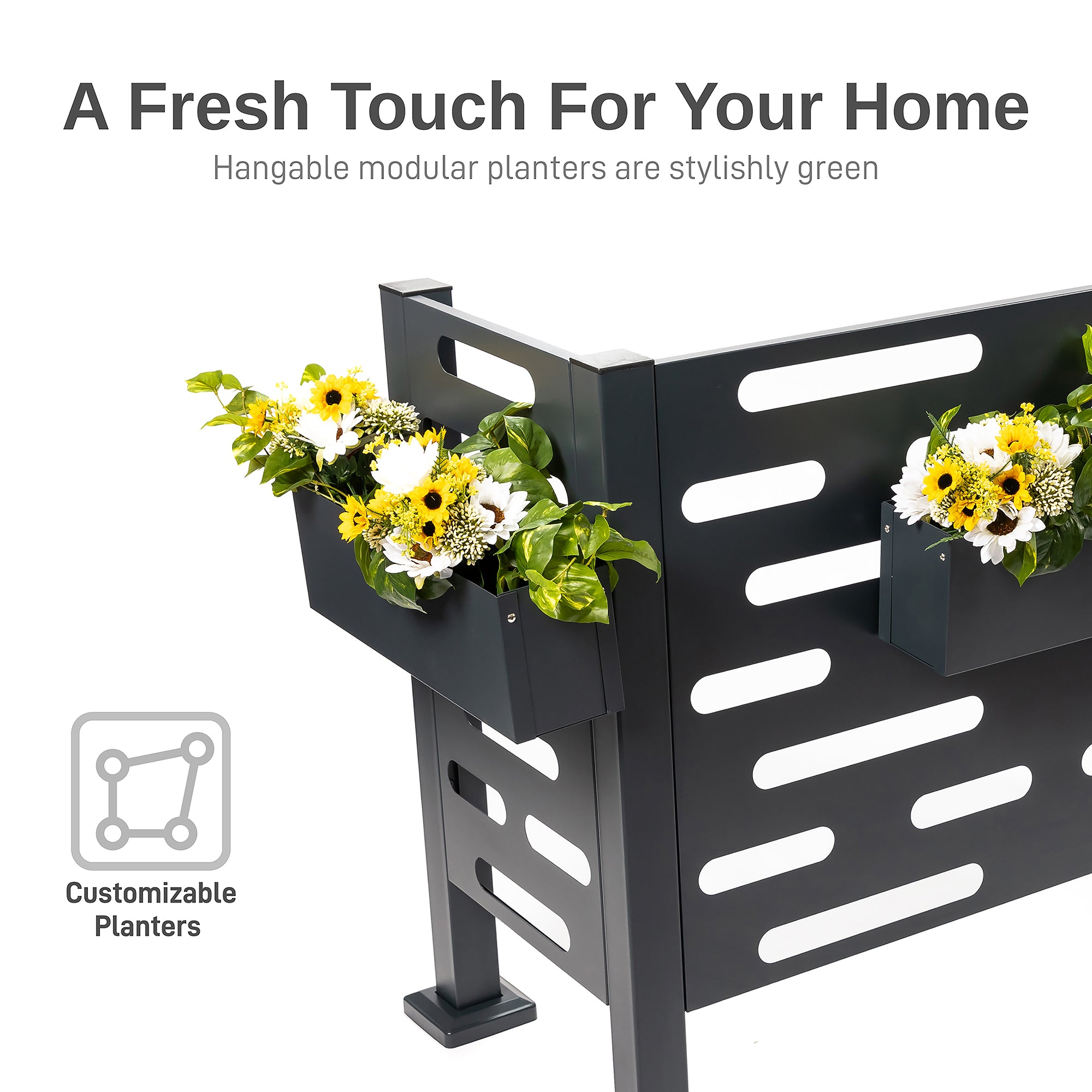Premium Aluminum Air Conditioner Planter Screen Small 40x20x30 inch