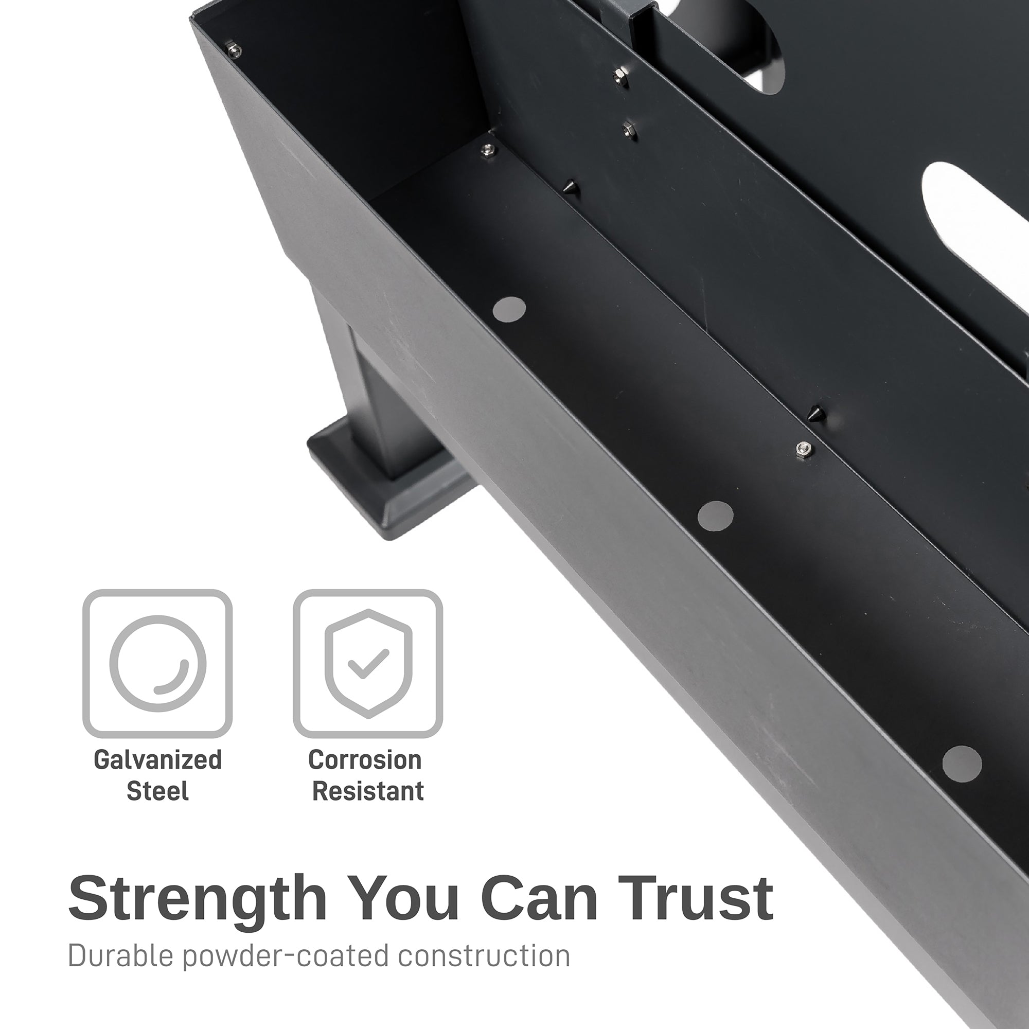 Premium Aluminum Air Conditioner Planter Screen - Extra Hanging Planter