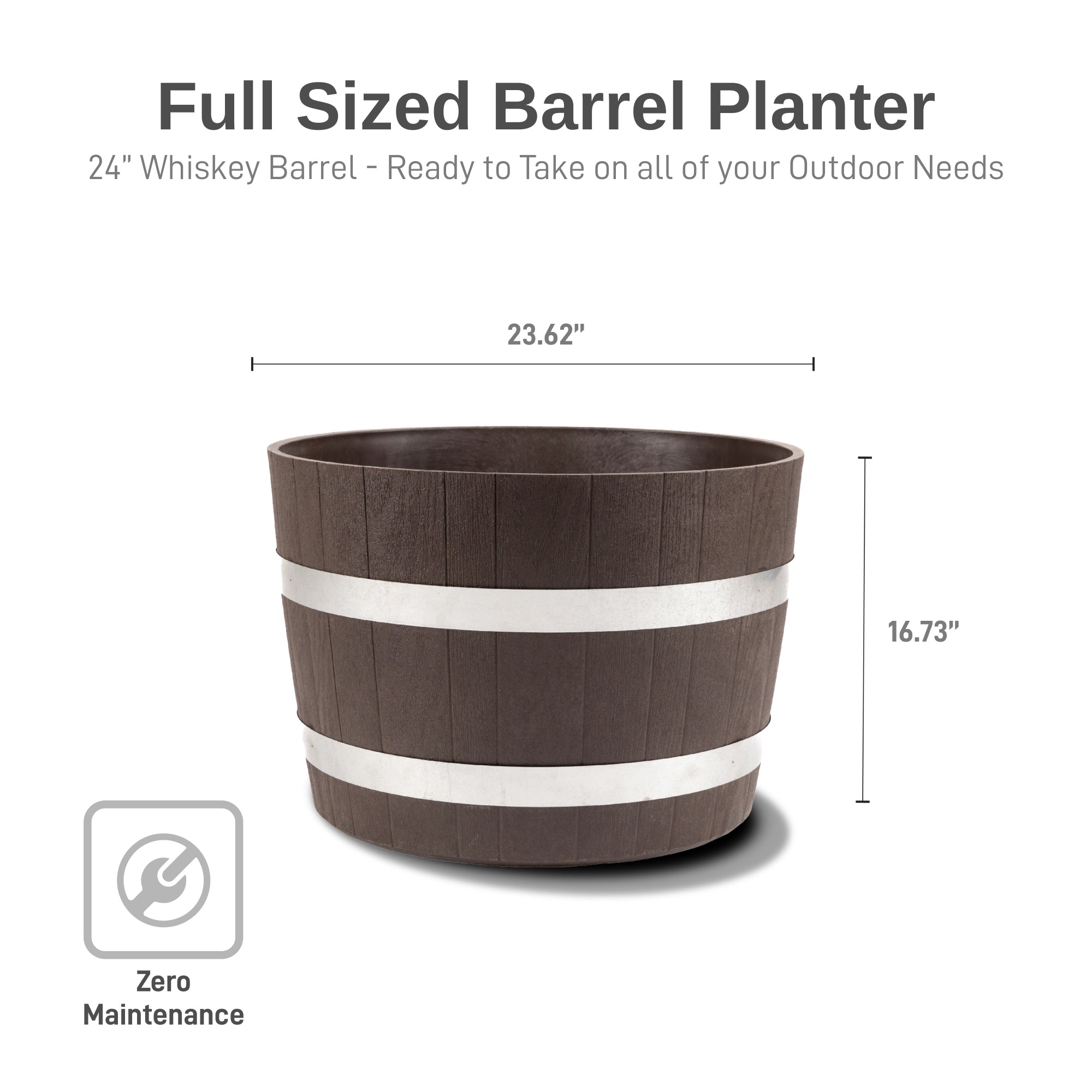 24 inch Better Barrel Planter