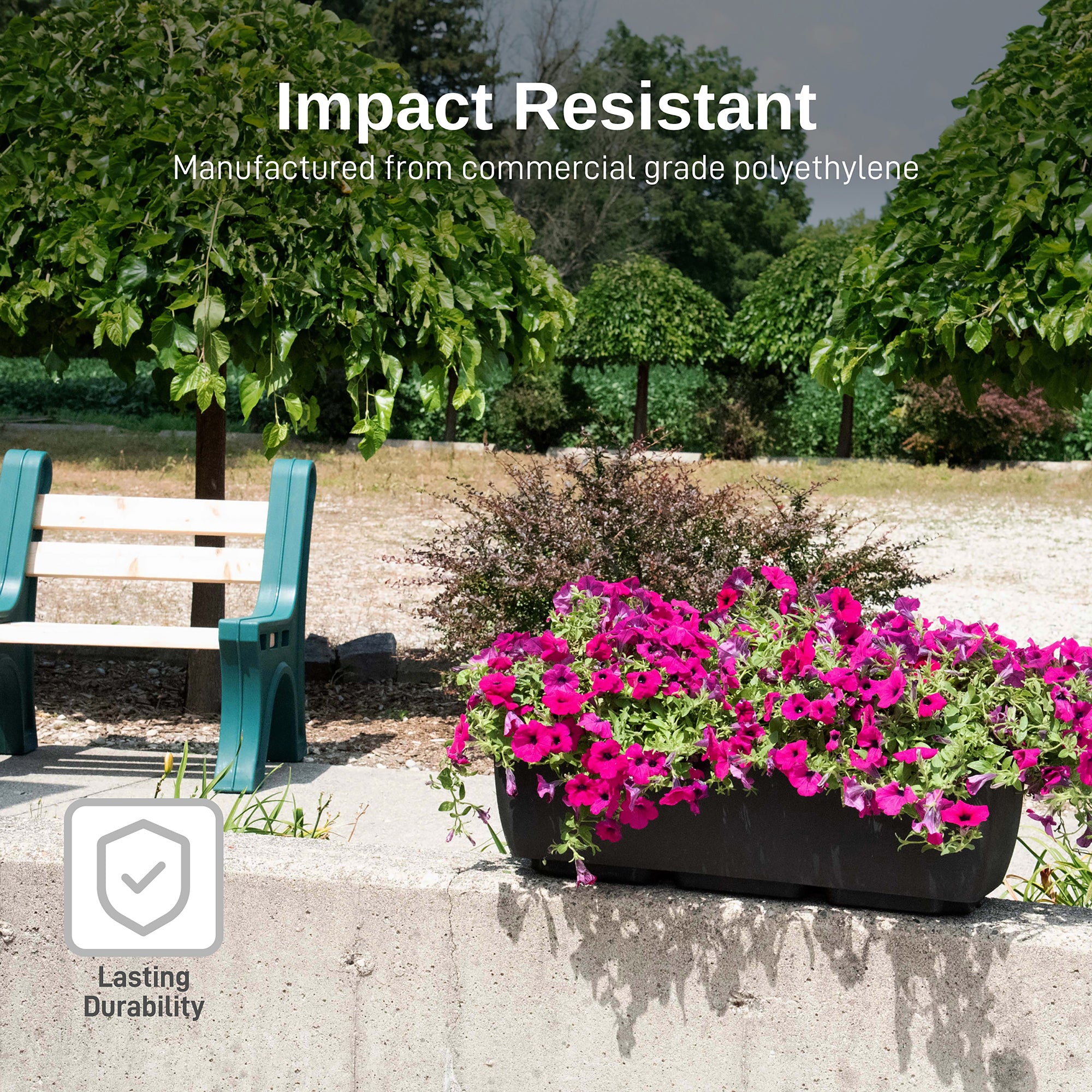 Rectangular Planter With Optional Stand