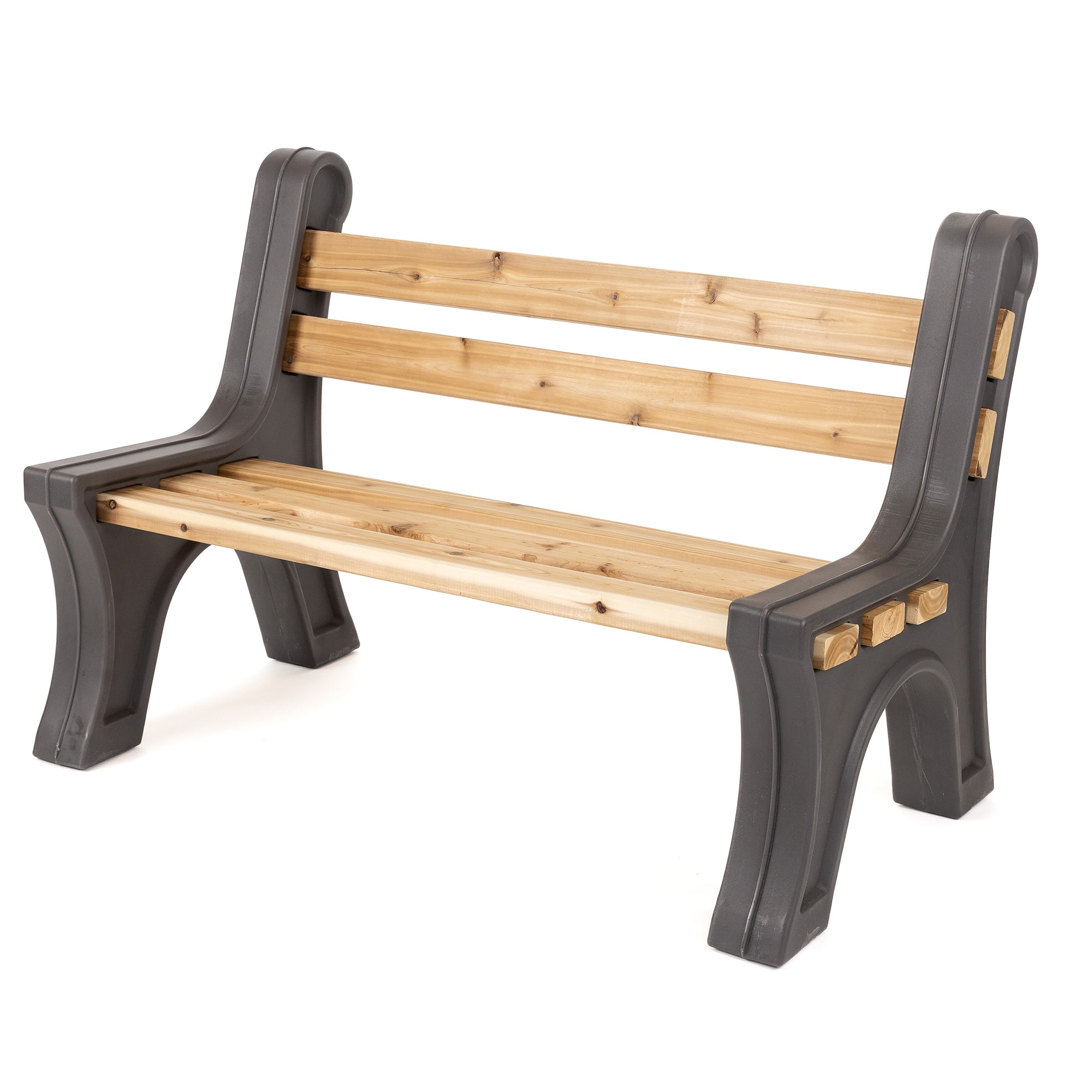 Modern Bench Ends With Backrest