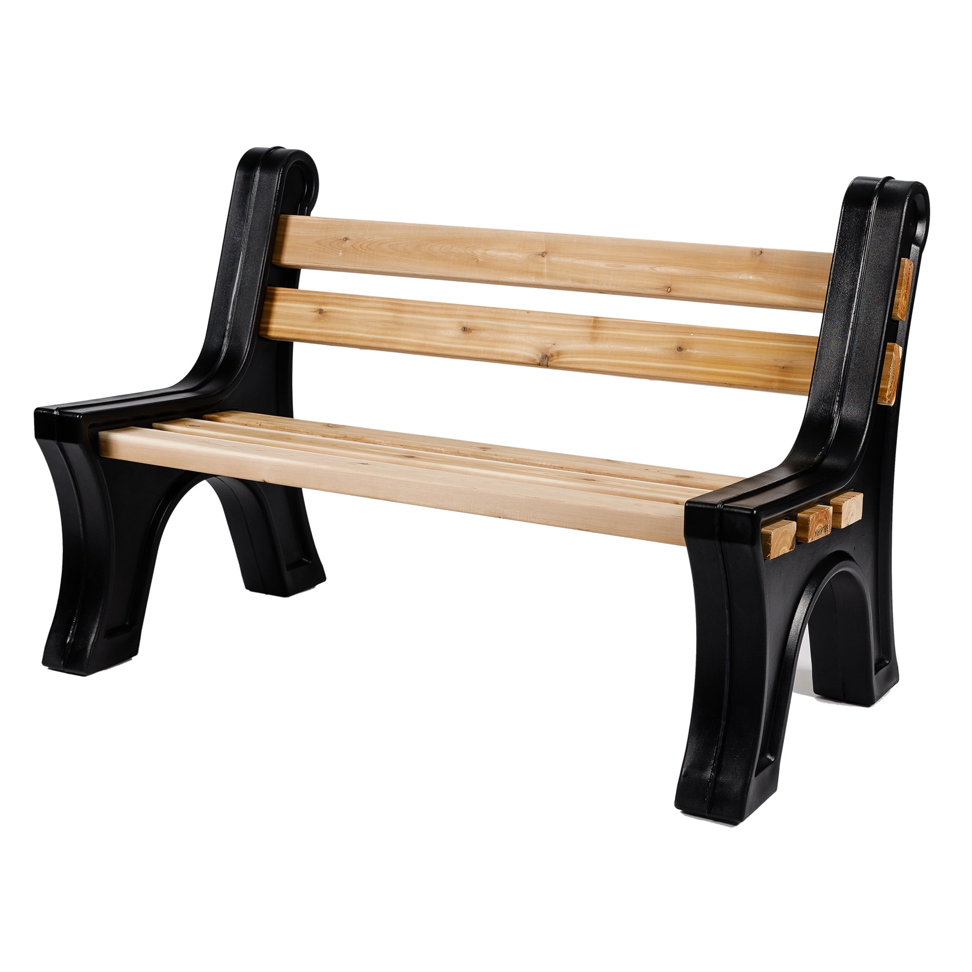 Modern Bench Ends With Backrest