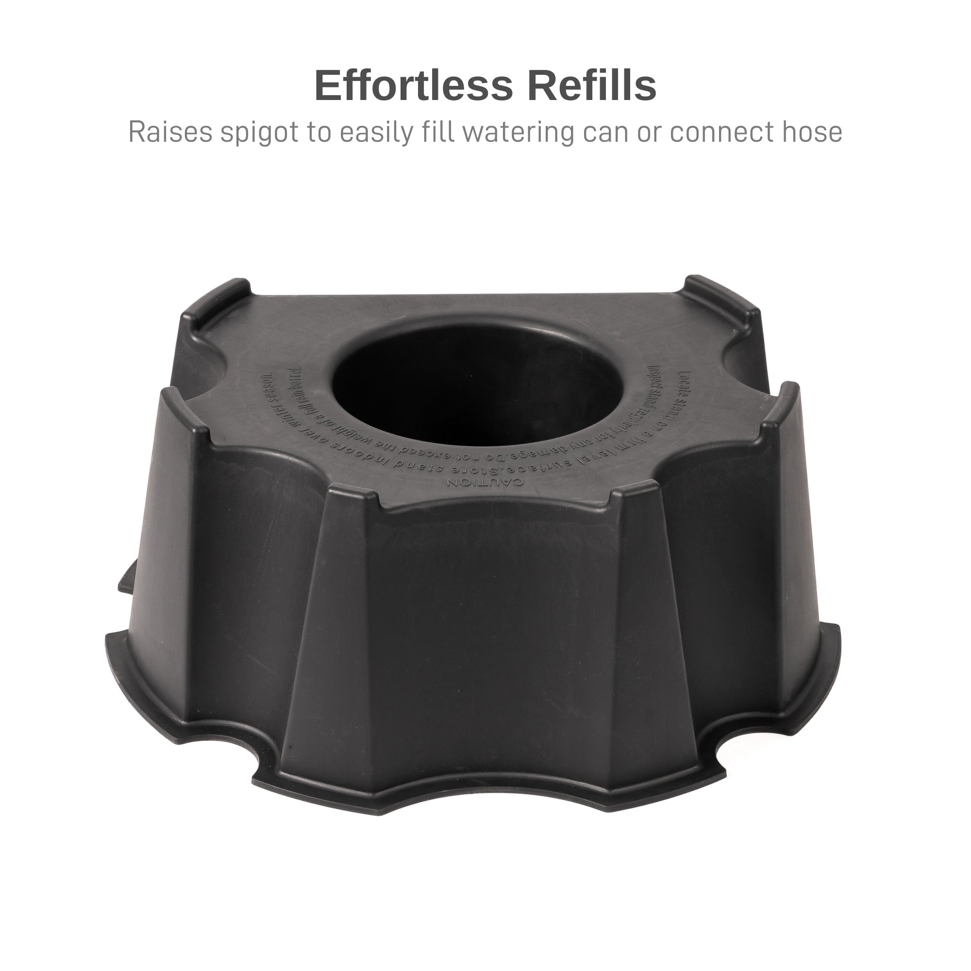 Flat Back Rain Barrel Stand