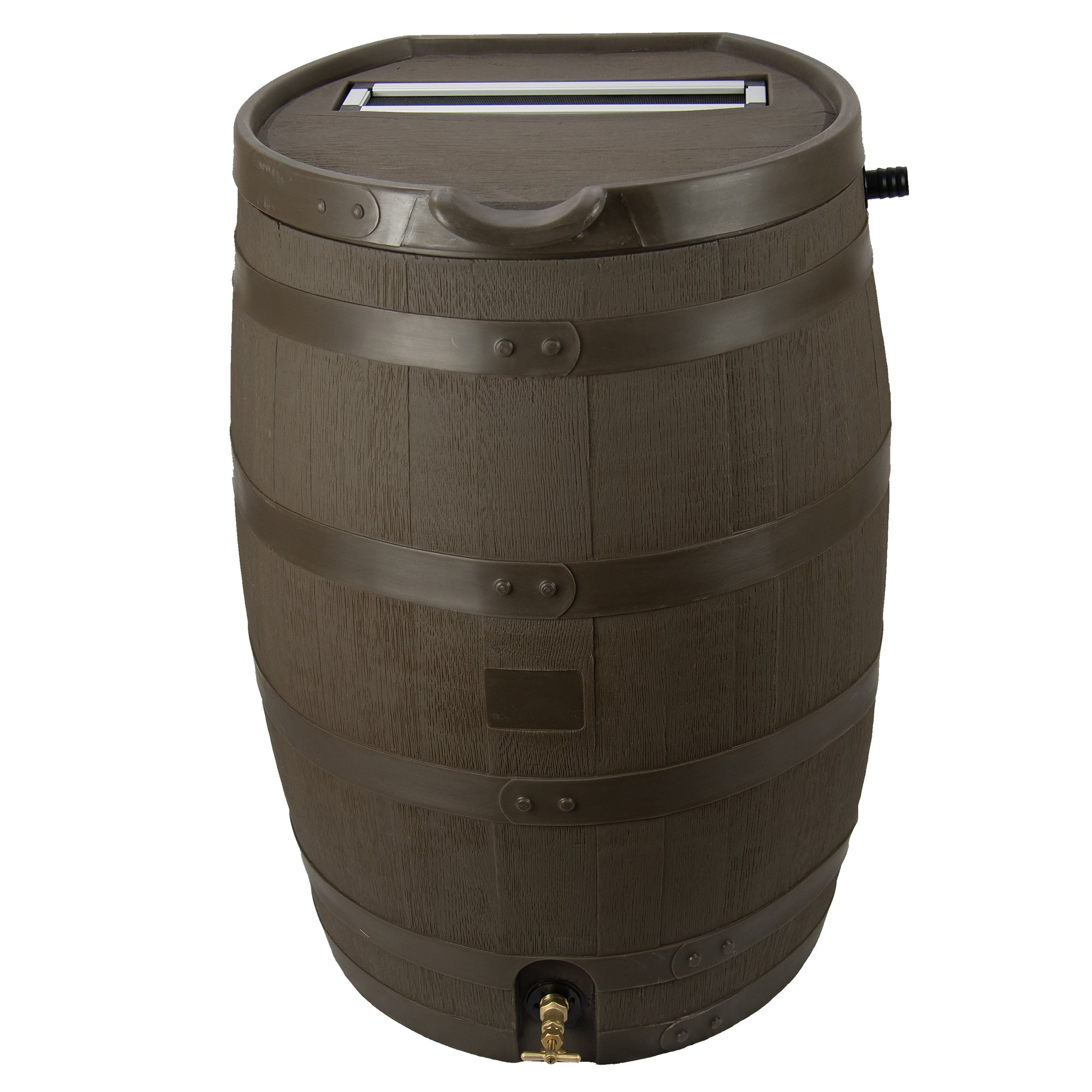 55 Gallon Premium Flat Back Rain Barrel with Removable Lid