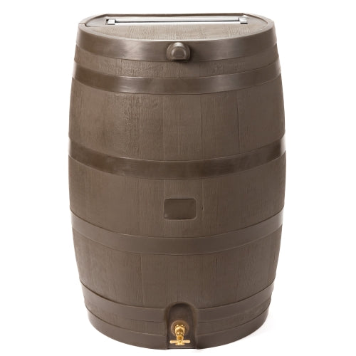 RTS Home Accents 35 Gal. Rain Barrel with Planter - Thumbnail 3