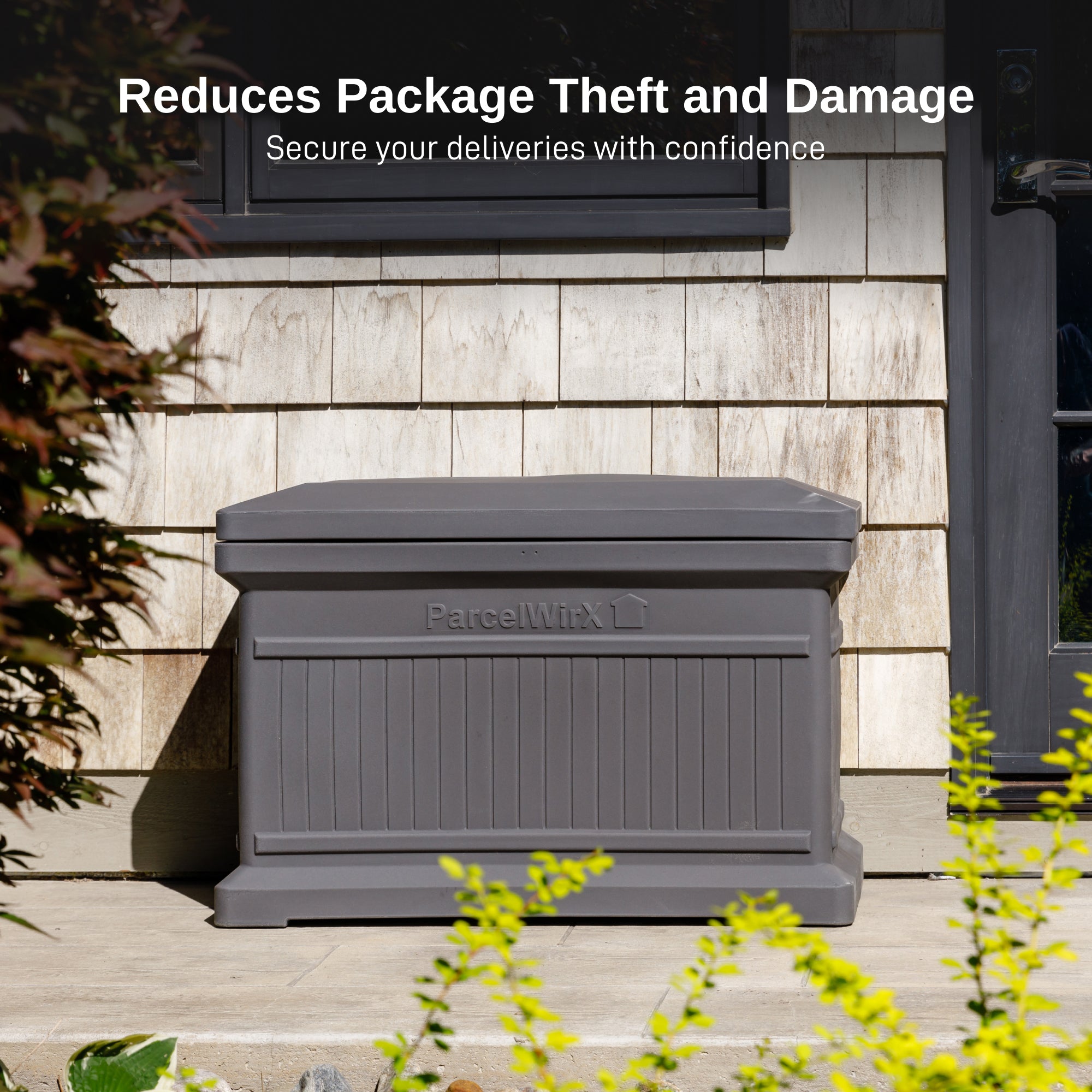 Oak Standard Horizontal Architectrual ParcelWirx Delivery Drop Box Oak Standard Horizontal Architectrual ParcelWirx Delivery Drop Box