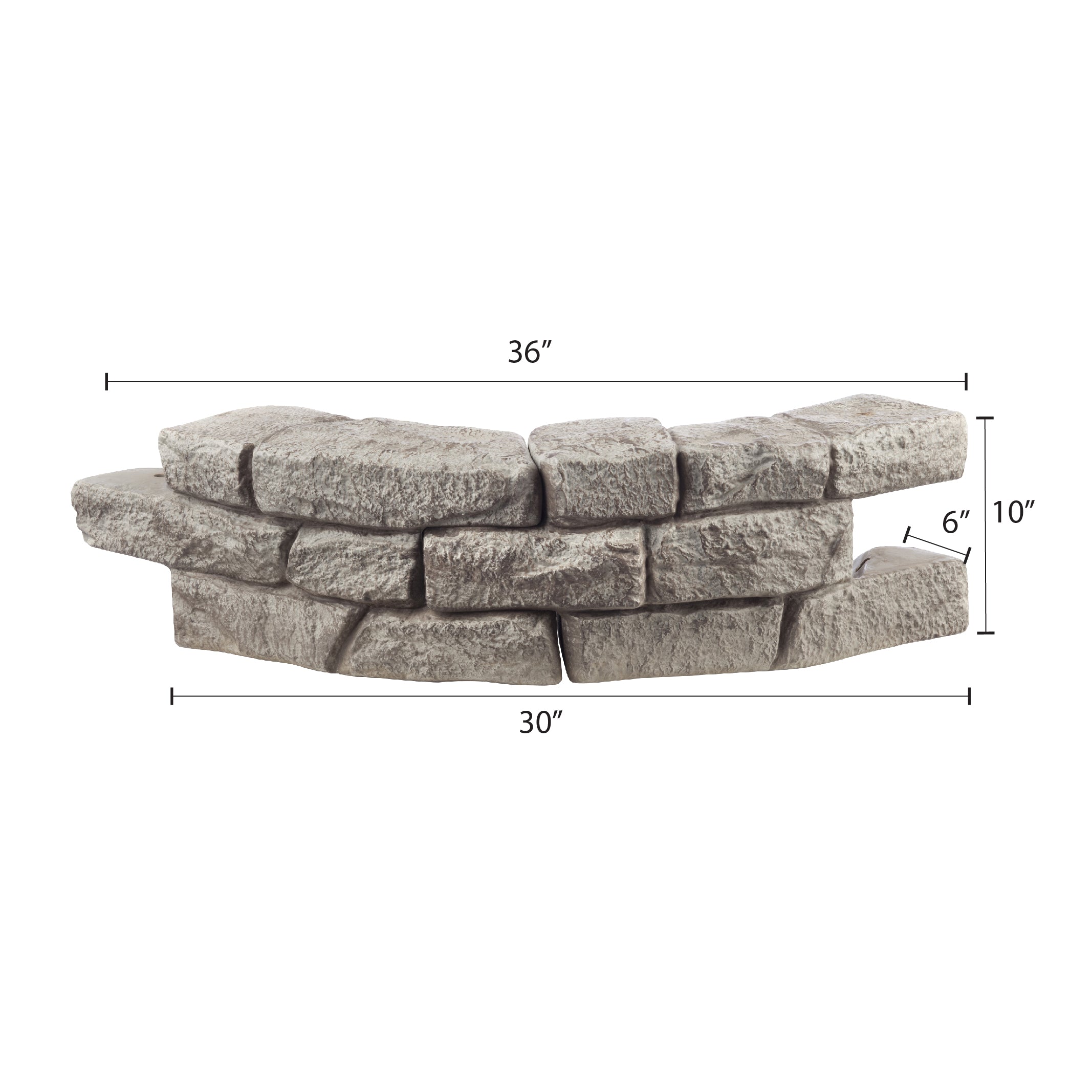 Rock Lock Raised Garden Bed Kit - 8 foot Oval, 20 inch High