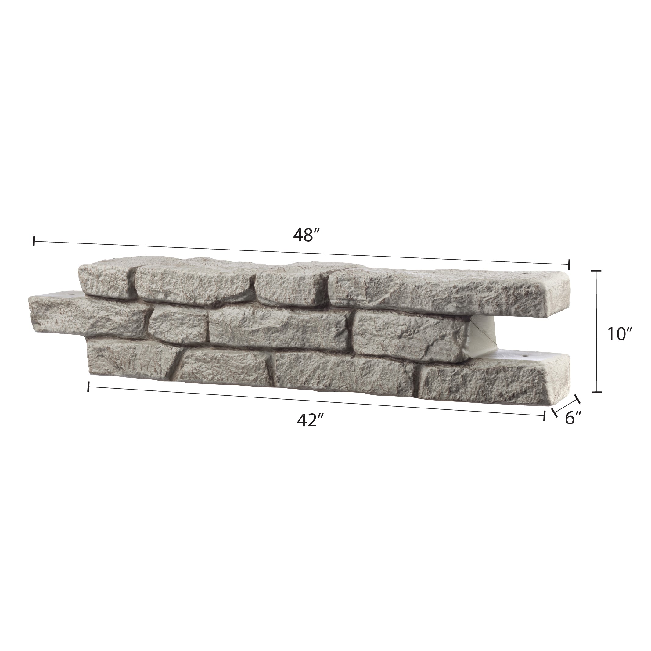 Rock Lock Raised Garden Bed Kit - 48 inch Square, 20 inch High