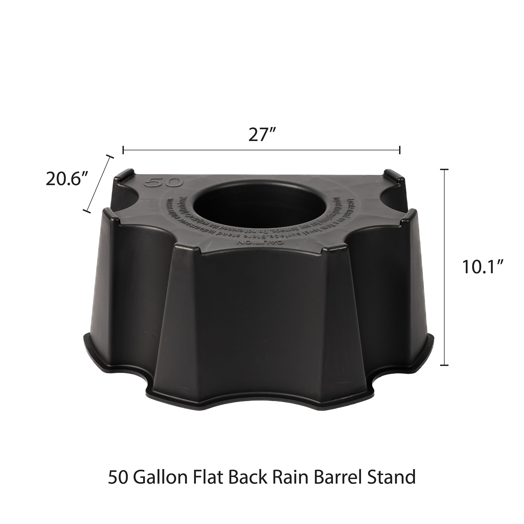 Flat Back Rain Barrel Stand