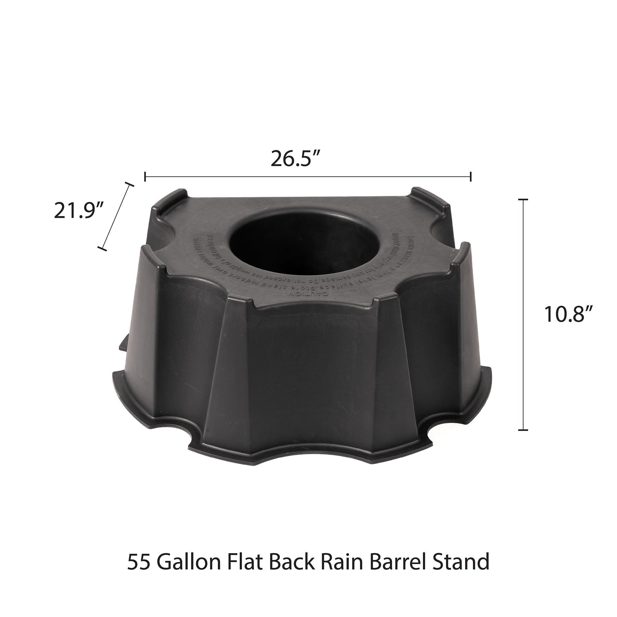 Flat Back Rain Barrel Stand