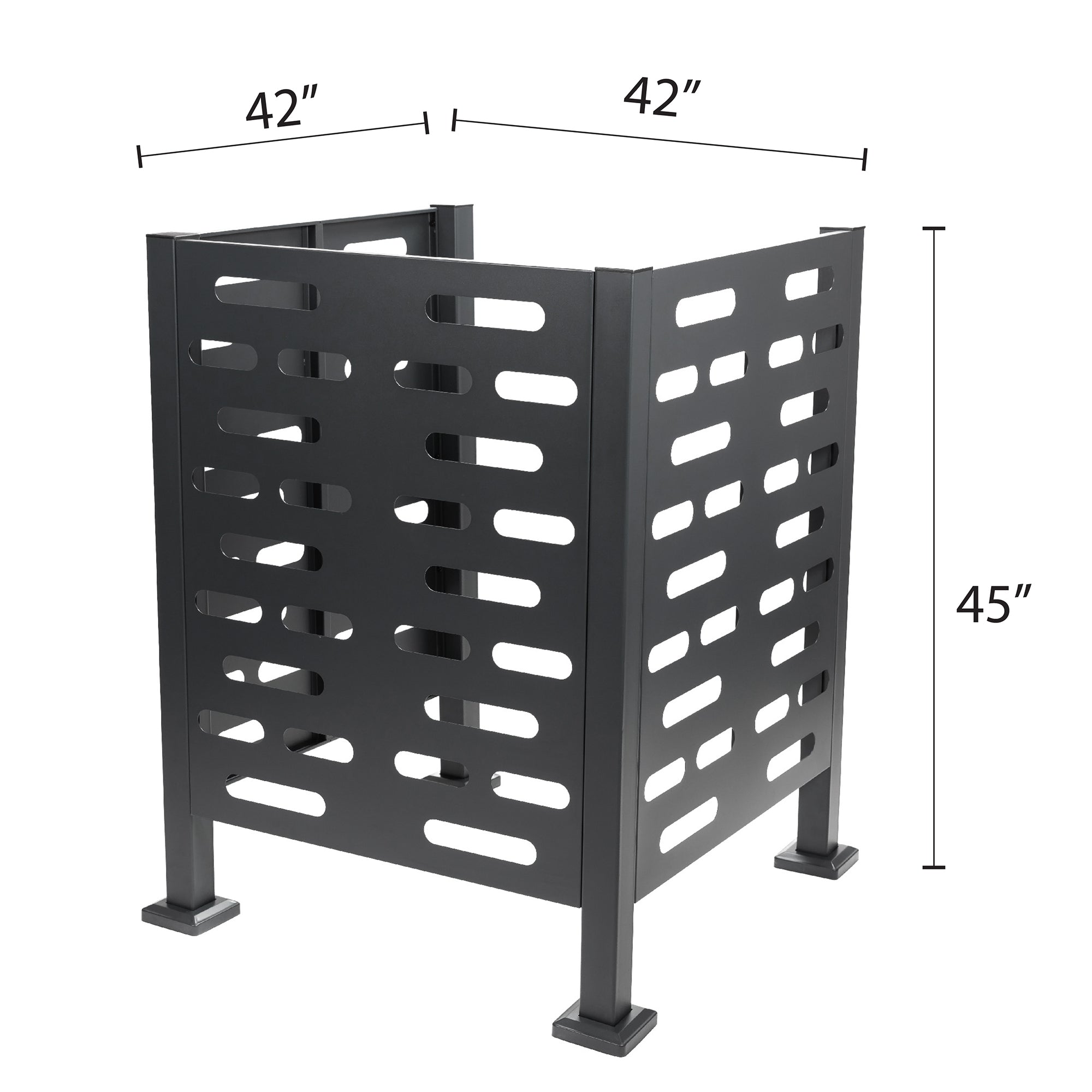 Premium Aluminum Air Conditioner Planter Screen Extra Extra Large 42x42x45 inch