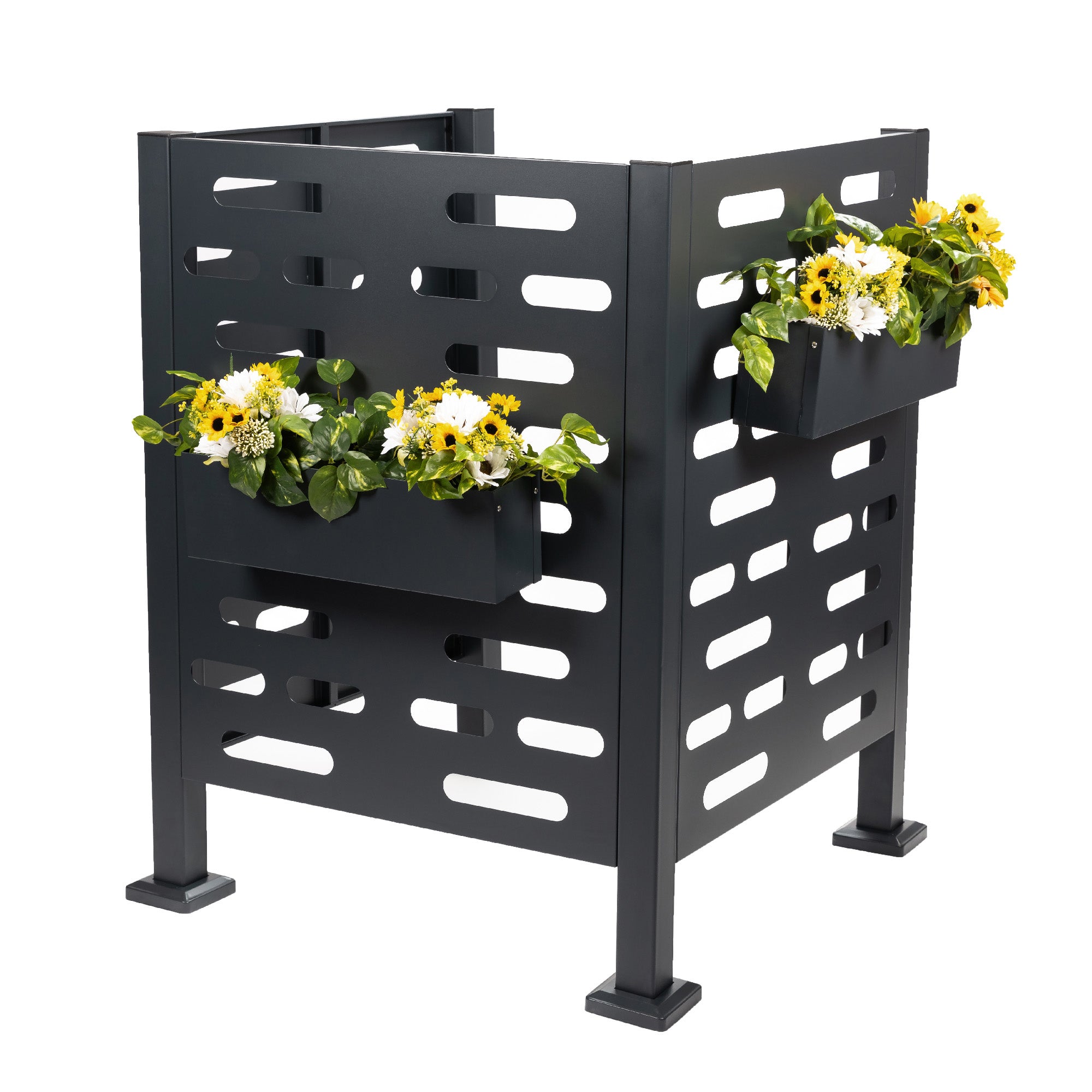 Premium Aluminum Air Conditioner Planter Screen Extra Large 36x36x45 inch