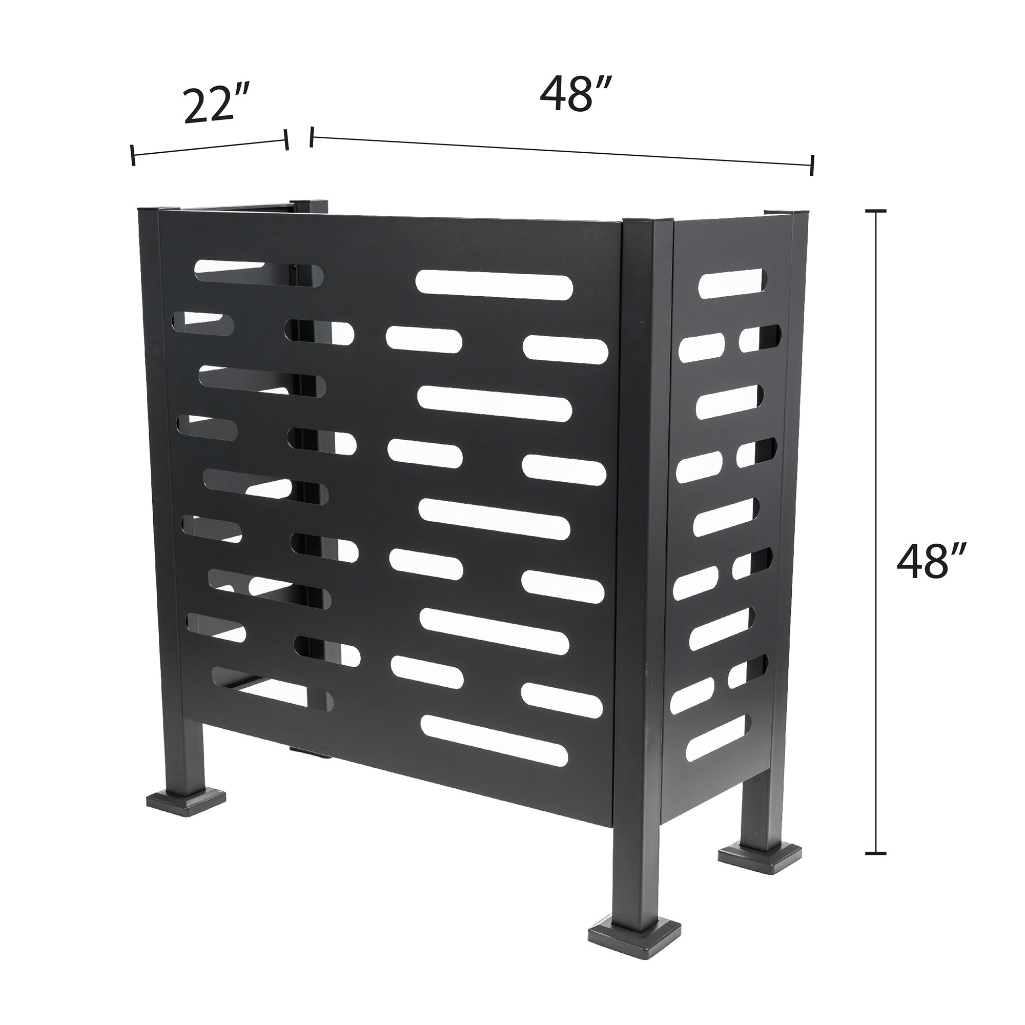 Premium Aluminum Air Conditioner Planter Screen Large 48x22x48 inch