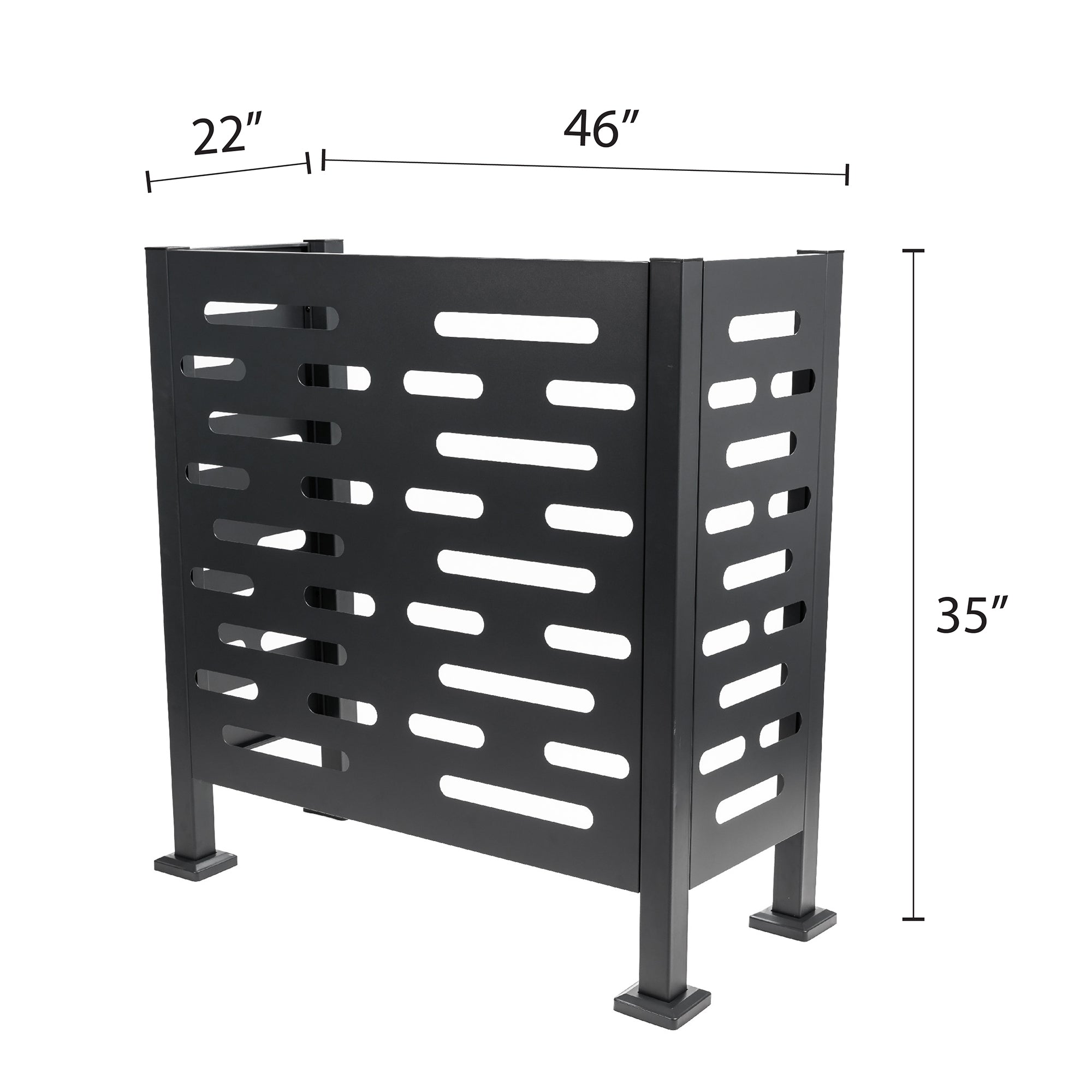 Premium Aluminum Air Conditioner Planter Screen Medium 46x22x35 inch