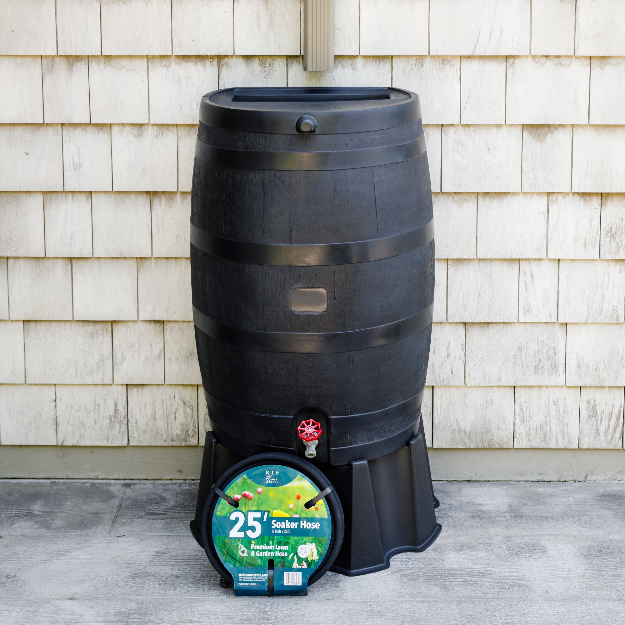 ECO 50 Gallon Rain Barrel with Soaker Hose