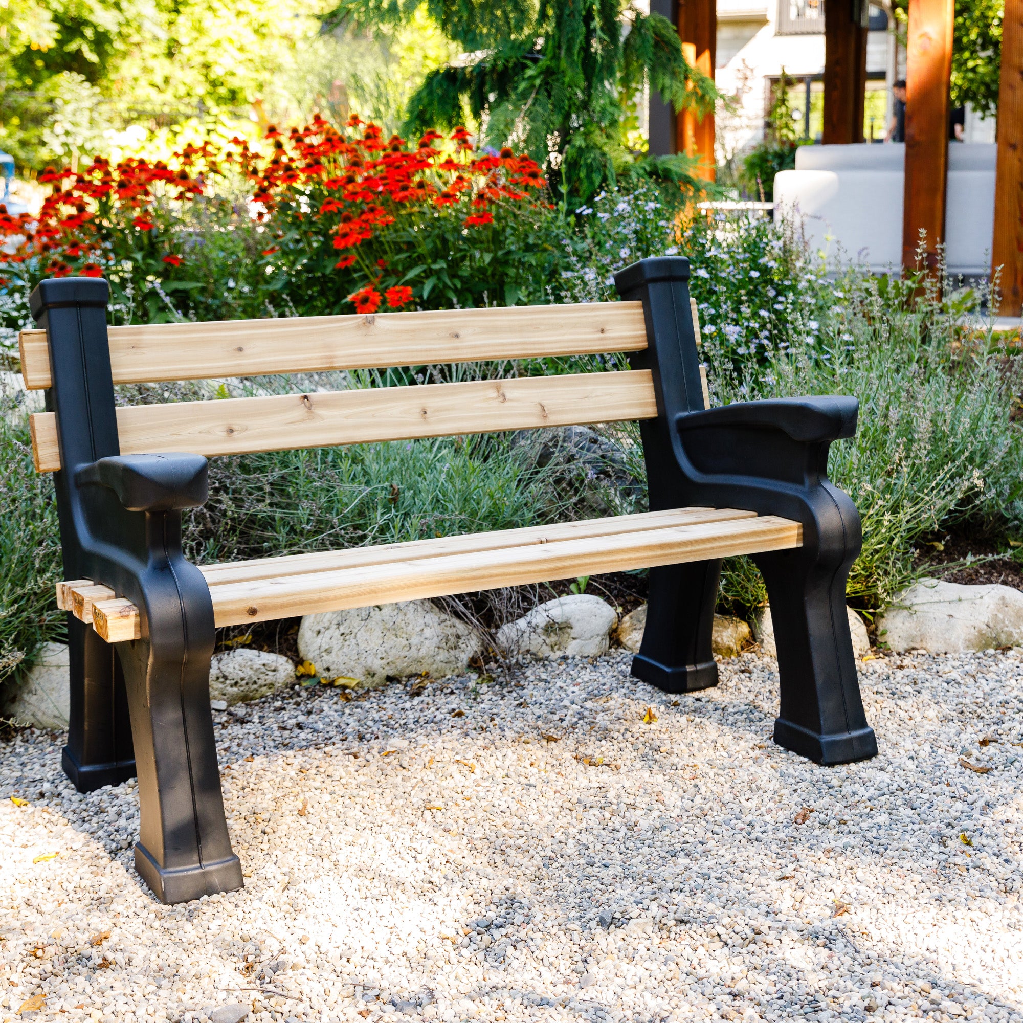 Classic Bench Ends With Armrest