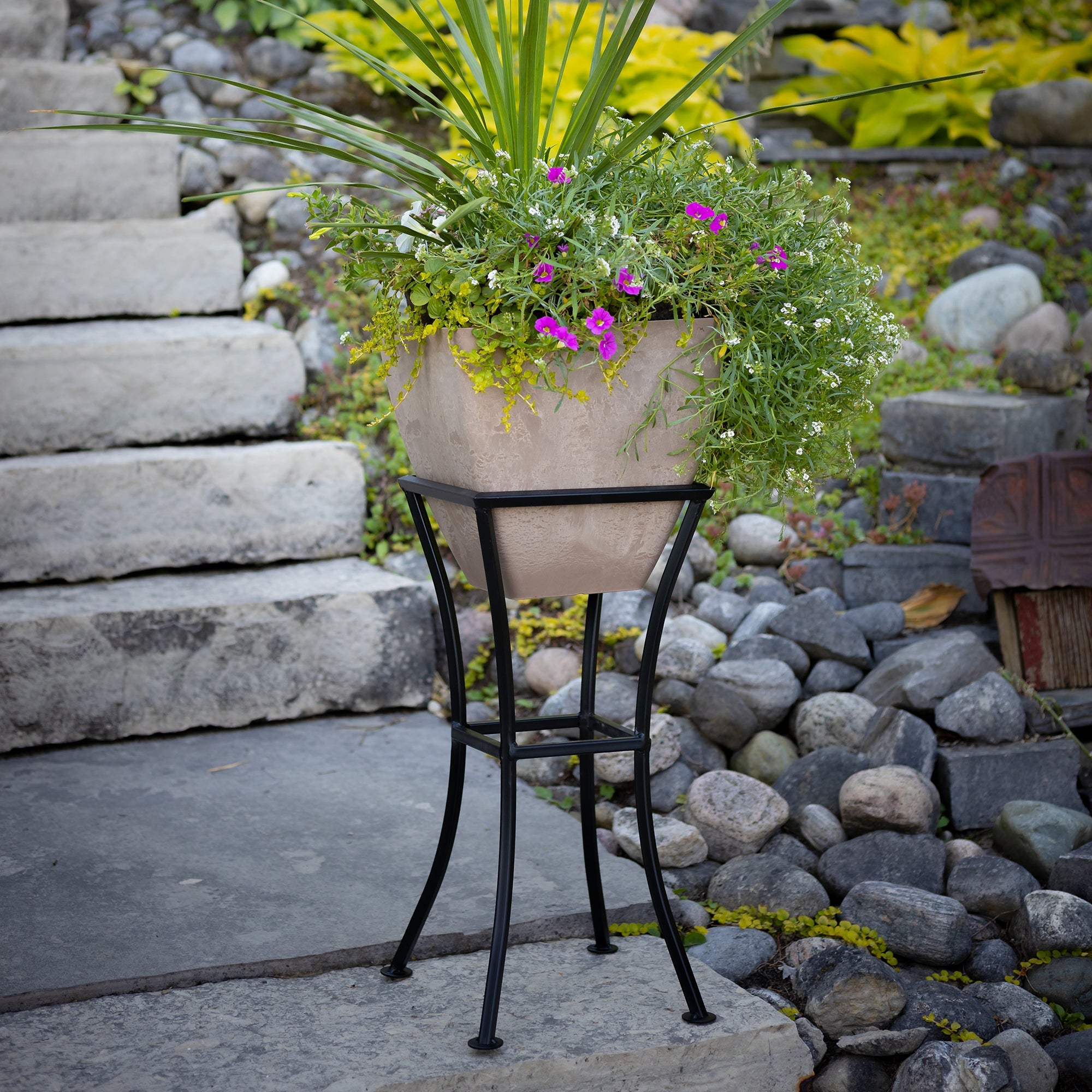 Square Planter With Optional Stand