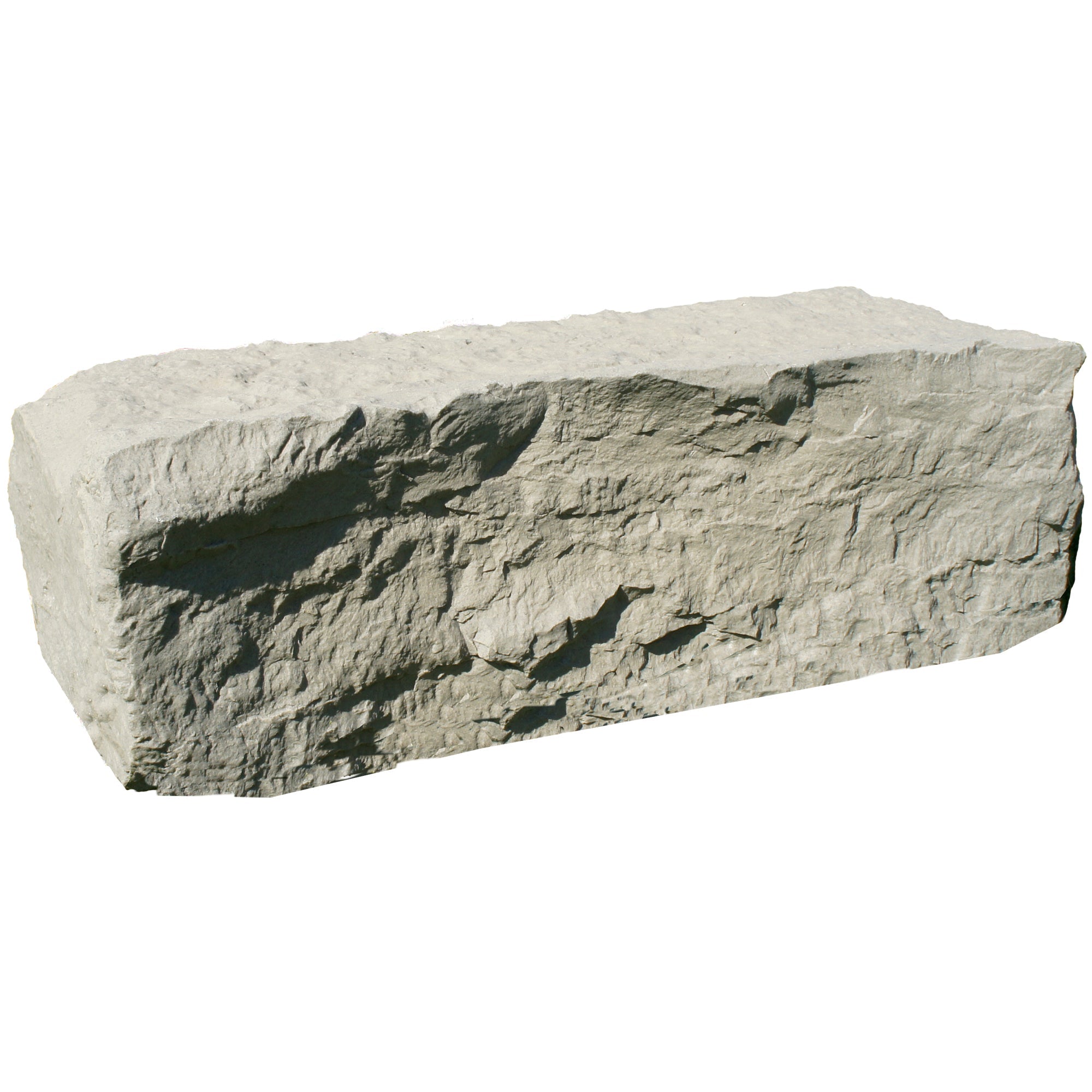 large landscape rock in sandstone on white background
